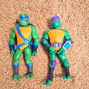 Rise of the Teenage Mutant Ninja Turtles TMNT Donatello & Leonardo Figure 4.5”